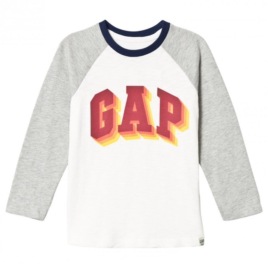 Gap Elv Ls Gap Te New Off White Pitkähihainen T-Paita