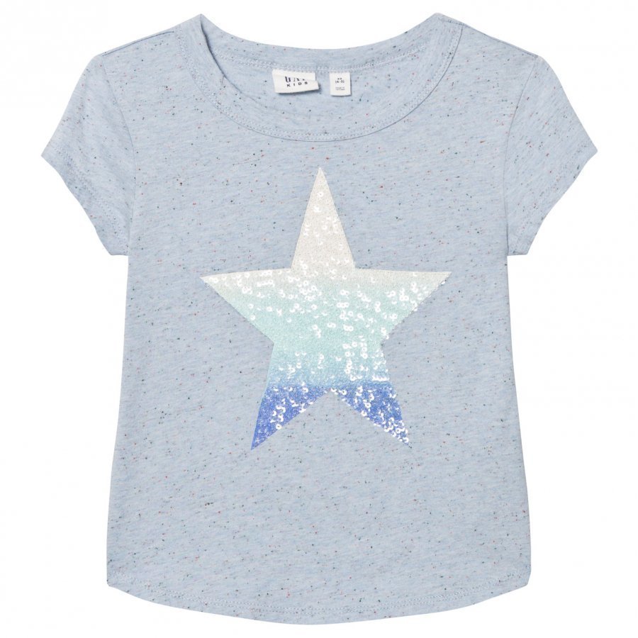 Gap Embellished Graphic Short Sleeve Tee Blue Heather T-Paita