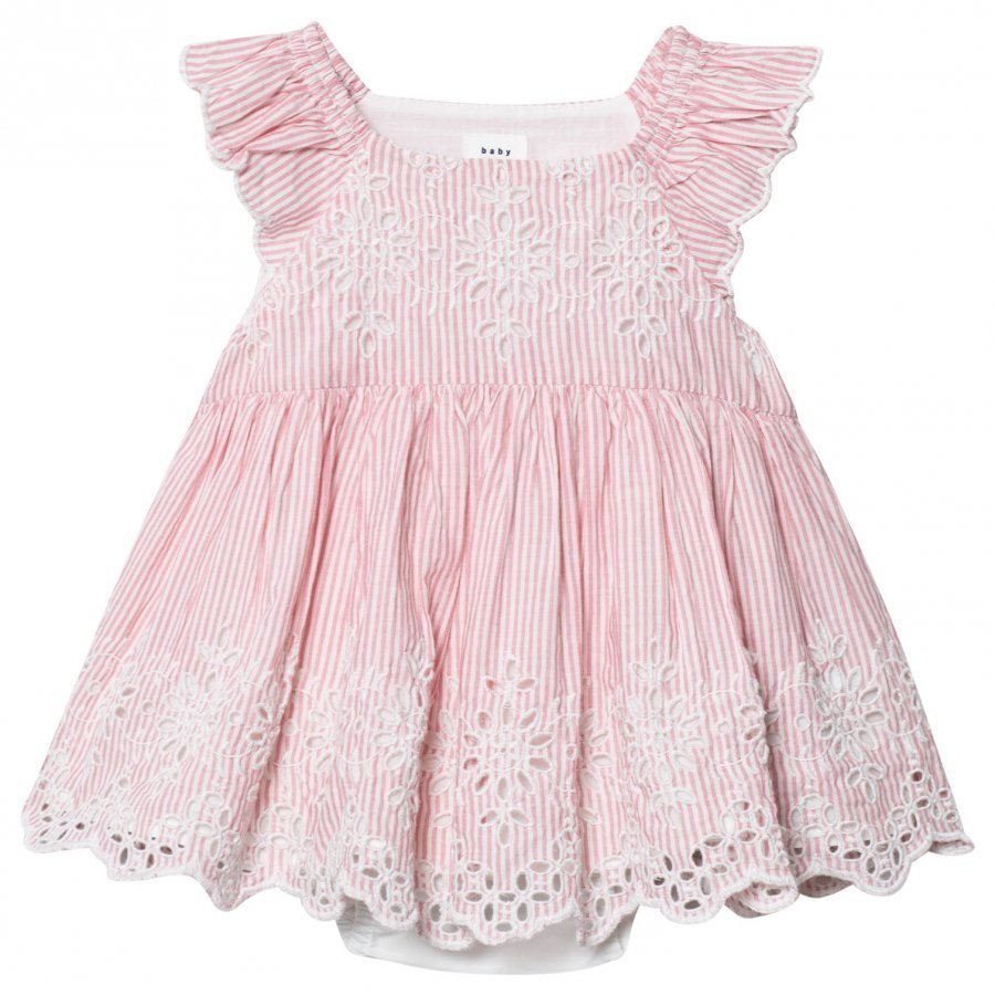 Gap Eyelet Flutter Dress Apple Blossom Mekko