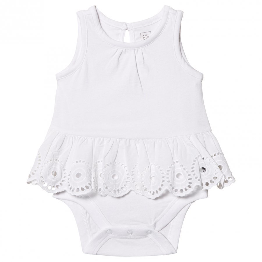 Gap Eyelet Peplum Tank Double Body White Liivi