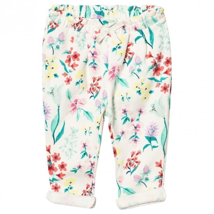 Gap Jacquard Floral Pants Ivory Frost Verryttelyhousut