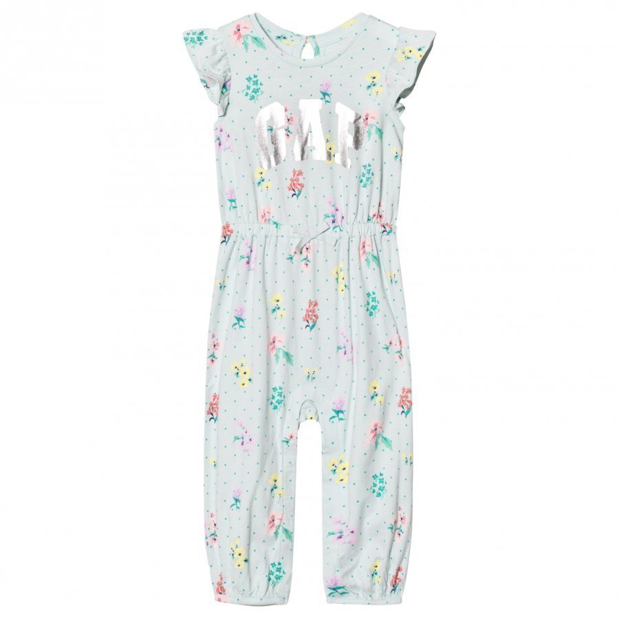 Gap Logo Floral Flutter One-Piece Stillwater Romper Puku