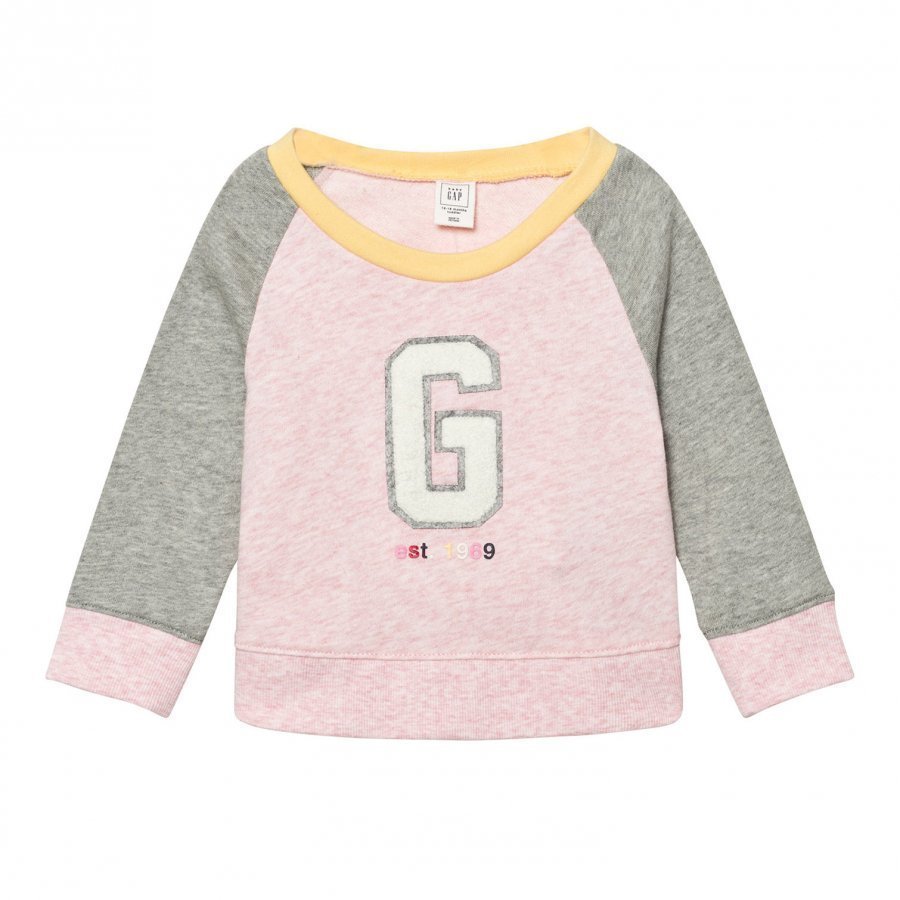 Gap Logo Raglan Crew Sweatshirt Pink Oloasun Paita