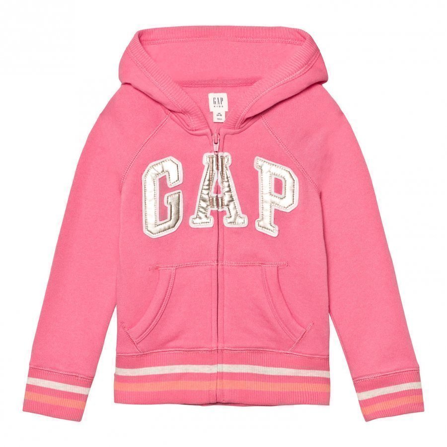 Gap Logo Terry Zip Hoodie Pixie Dust Pink Huppari