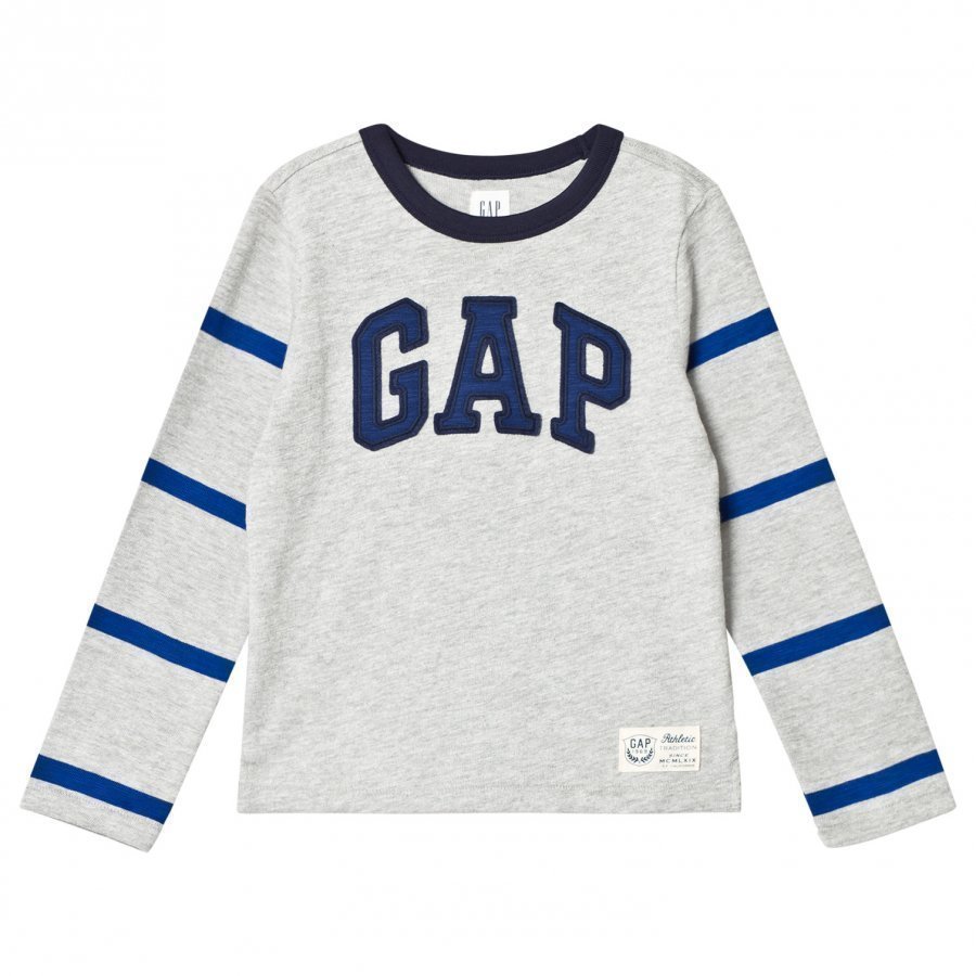 Gap Ls Gap Ftbl T Heather Grey Pitkähihainen T-Paita