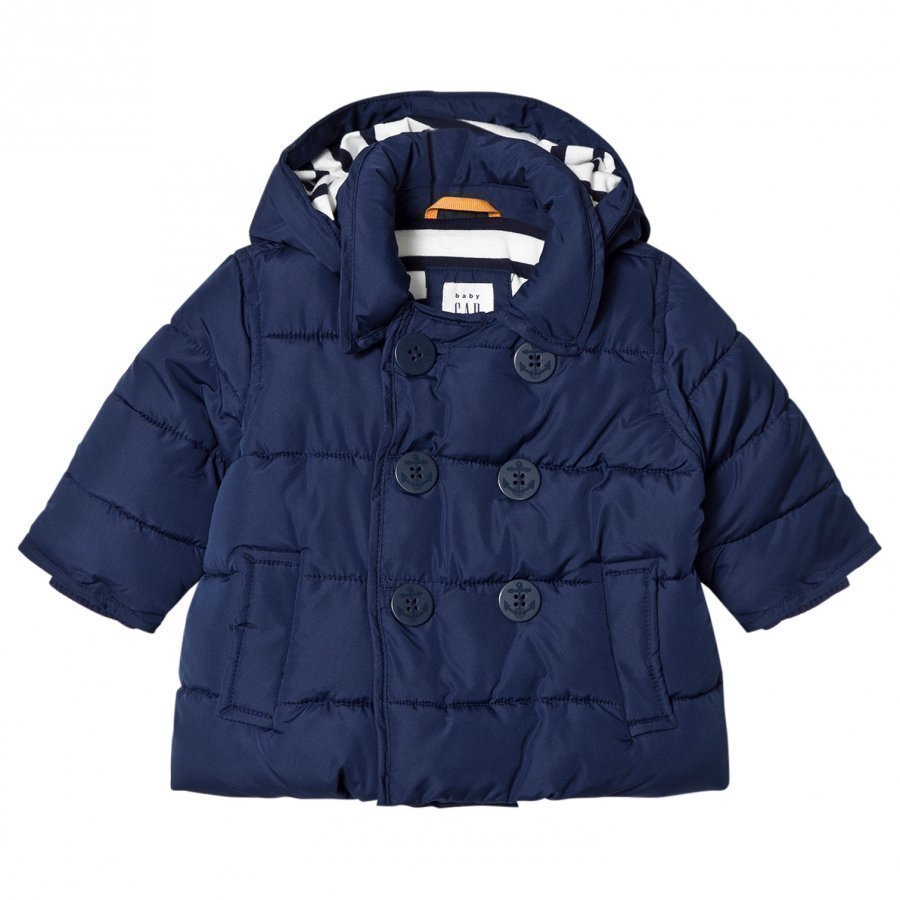 Gap Peacoat Puffer Elysian Blue Talvitakki