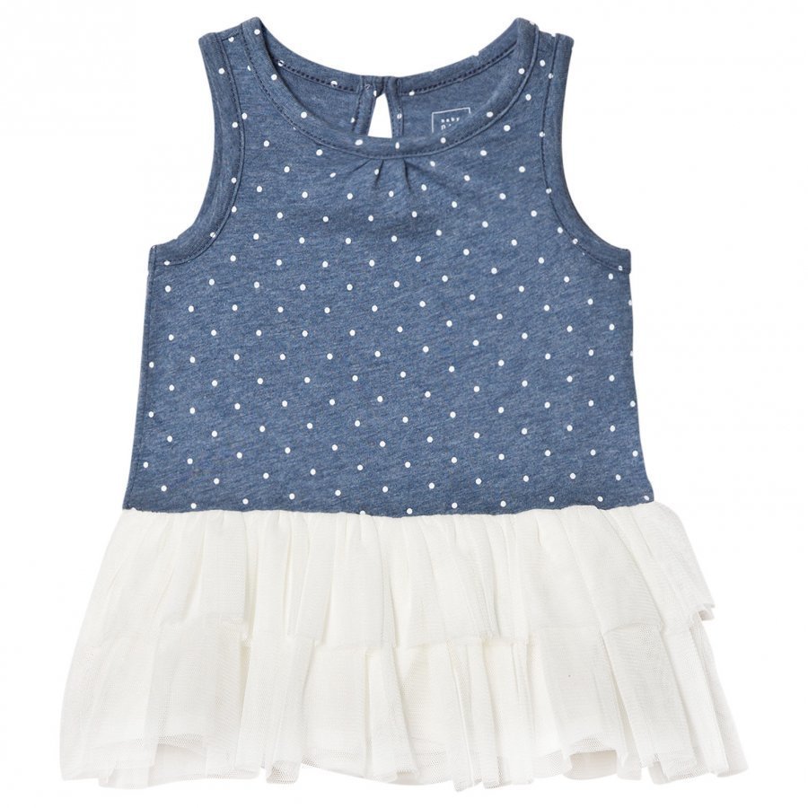 Gap Polka Dot Tutu Dress Blue Heather Mekko