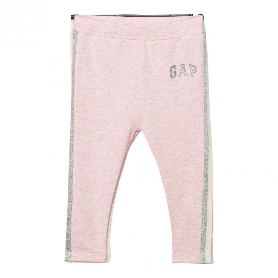 Gap Shimmer Logo Soft Terry Leggings Pink Heather Legginsit