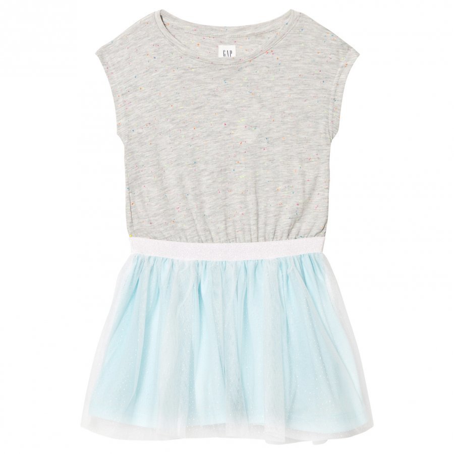 Gap Shimmer Tulle Cap Dress Aqua Mekko