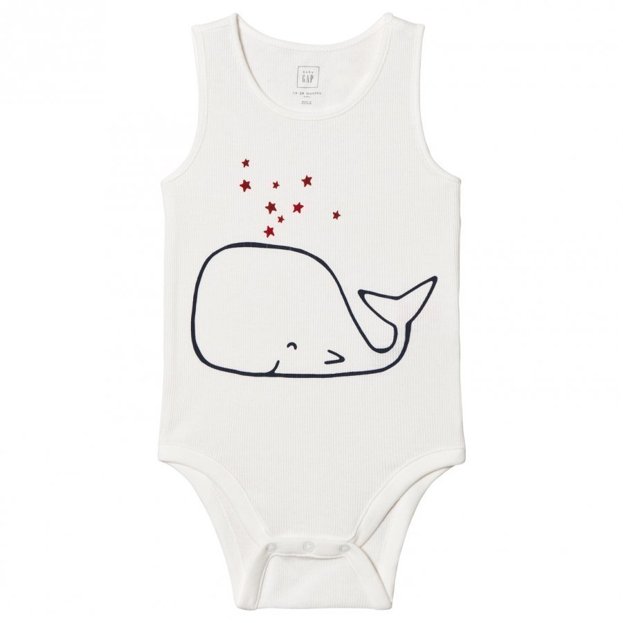 Gap Starry Whale Tank Body New Off White Body