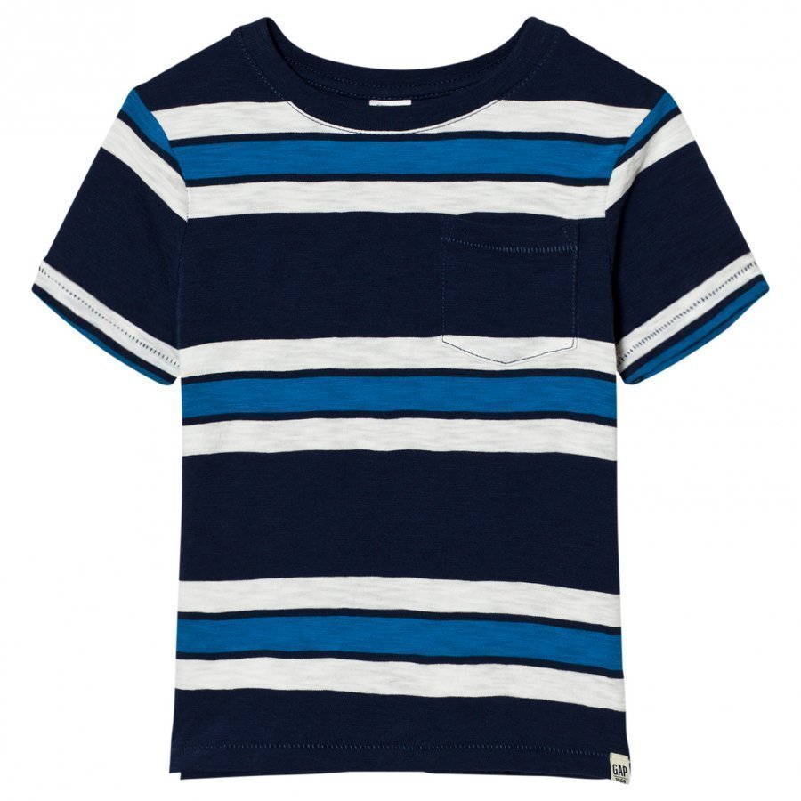 Gap Triple Stripe Pocket Slub Tee T-Paita