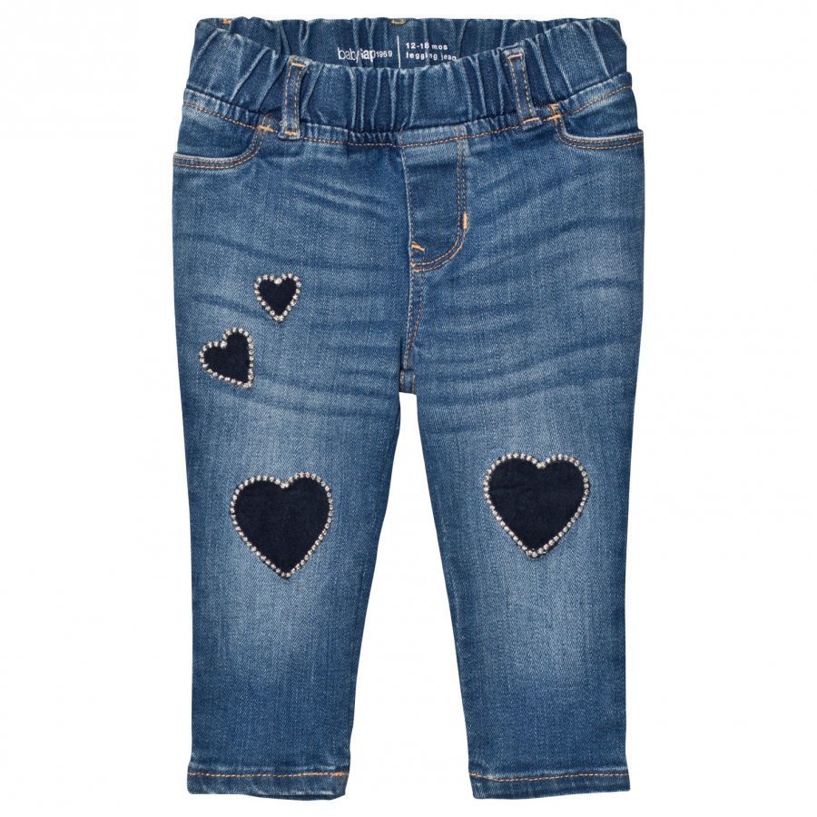 Gap Vlvt Heart Je Dark Wash Indigo 119 Farkut