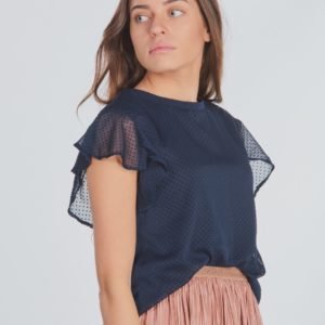 Garcia Girls Shirt With Short Sleeves Pusero Sininen