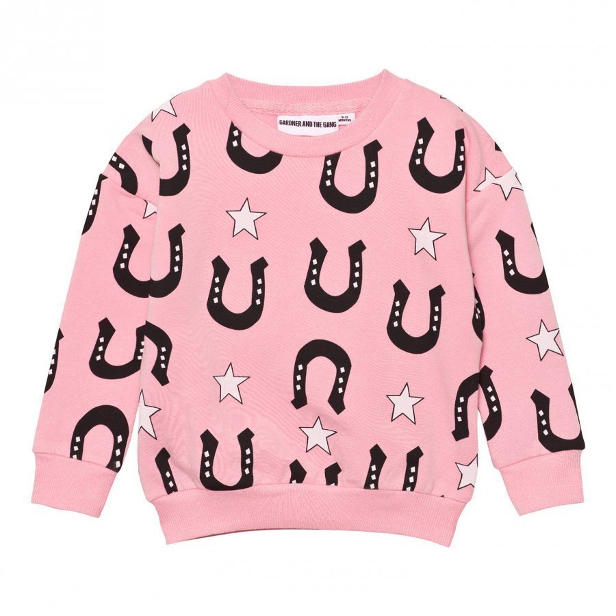 Gardner And The Gang The Classic Sweatshirt Stars And Unicorns Candy Pink Oloasun Paita