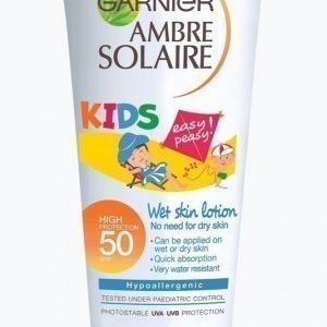 Garnier Ambre Solaire Kids Easy Peasy Wet Skin Lotion Spf 50 Aurinkovoide