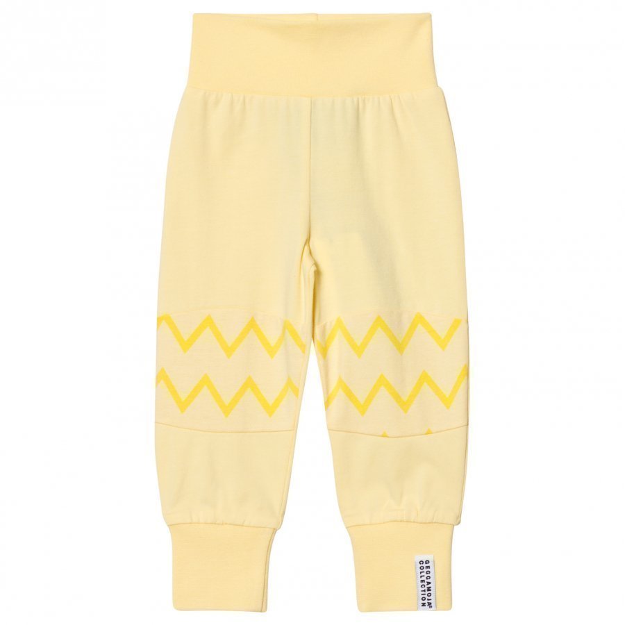 Geggamoja Babypant Yellow Zick Zack Housut