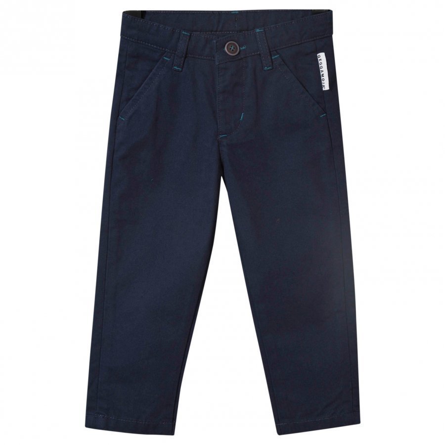 Geggamoja Chinos Marine Blue Chinos Housut