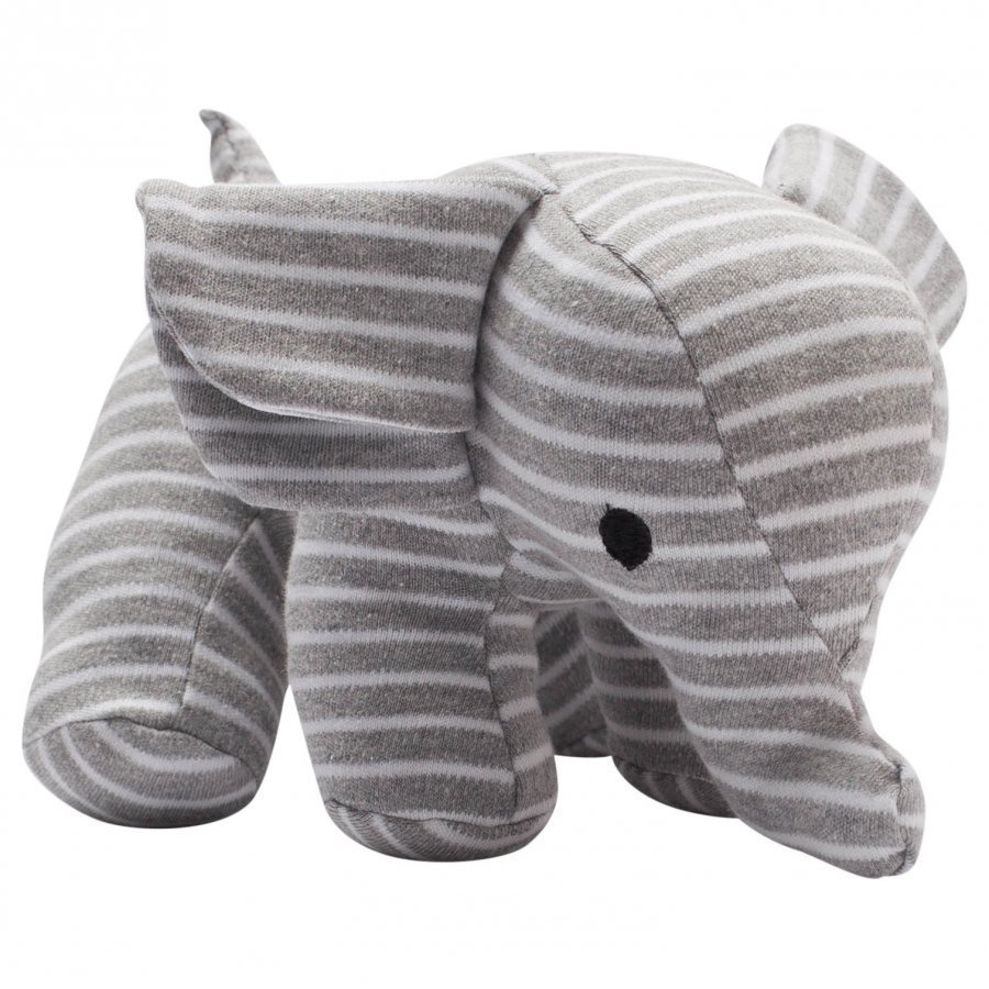 Geggamoja Elephant Grey/White Pehmolelu