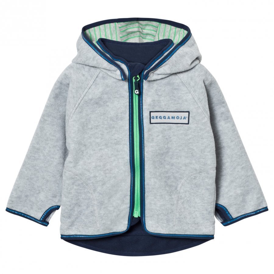 Geggamoja Fleece Jacket Grey Melange Fleece Takki