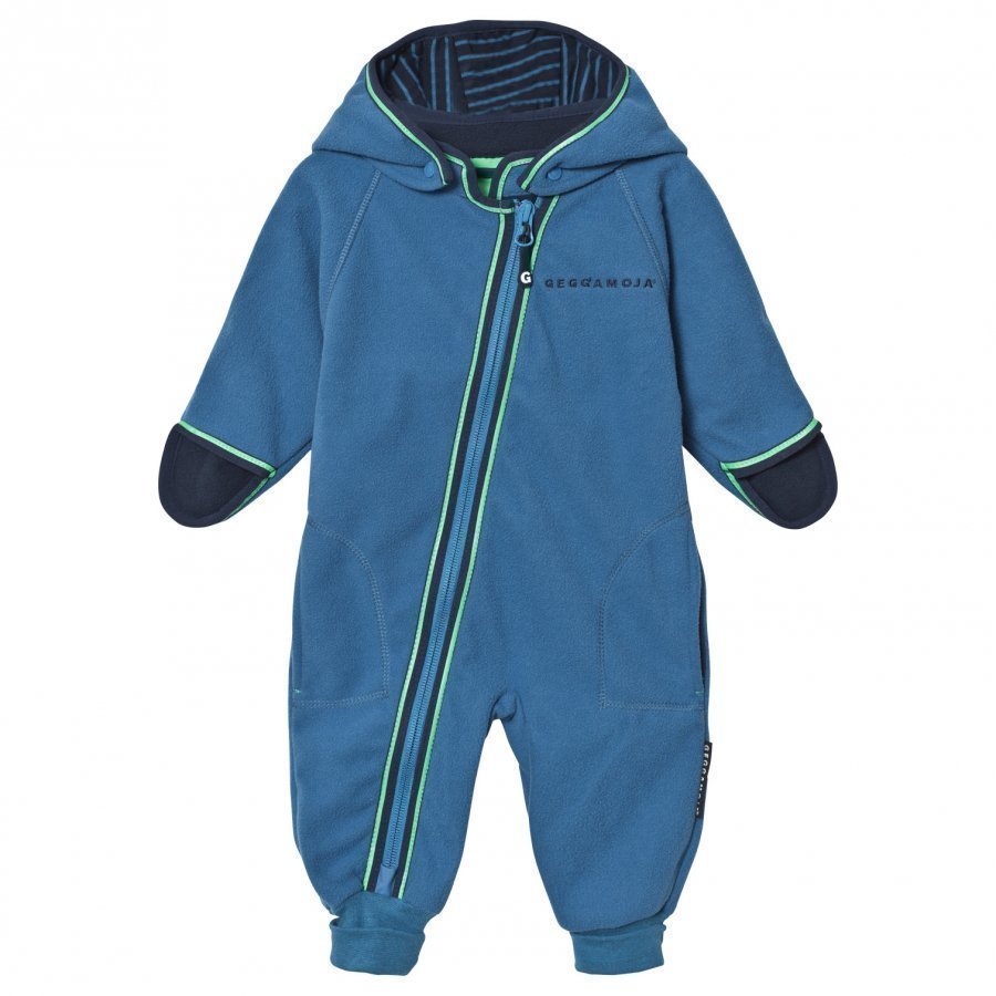 Geggamoja Fleece Overall Blue Fleece Haalarit