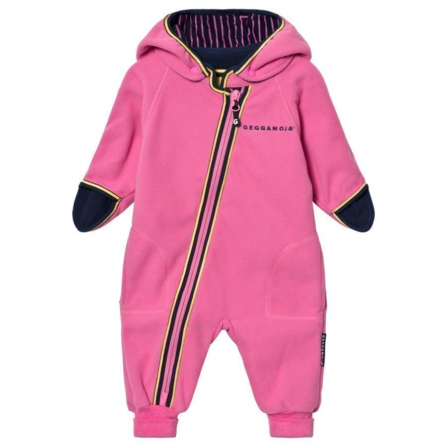 Geggamoja Fleece Overall Pink Fleece Haalarit