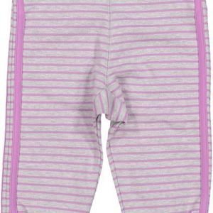 Geggamoja Housut Baby Pants Harmaameleerattu/Liila