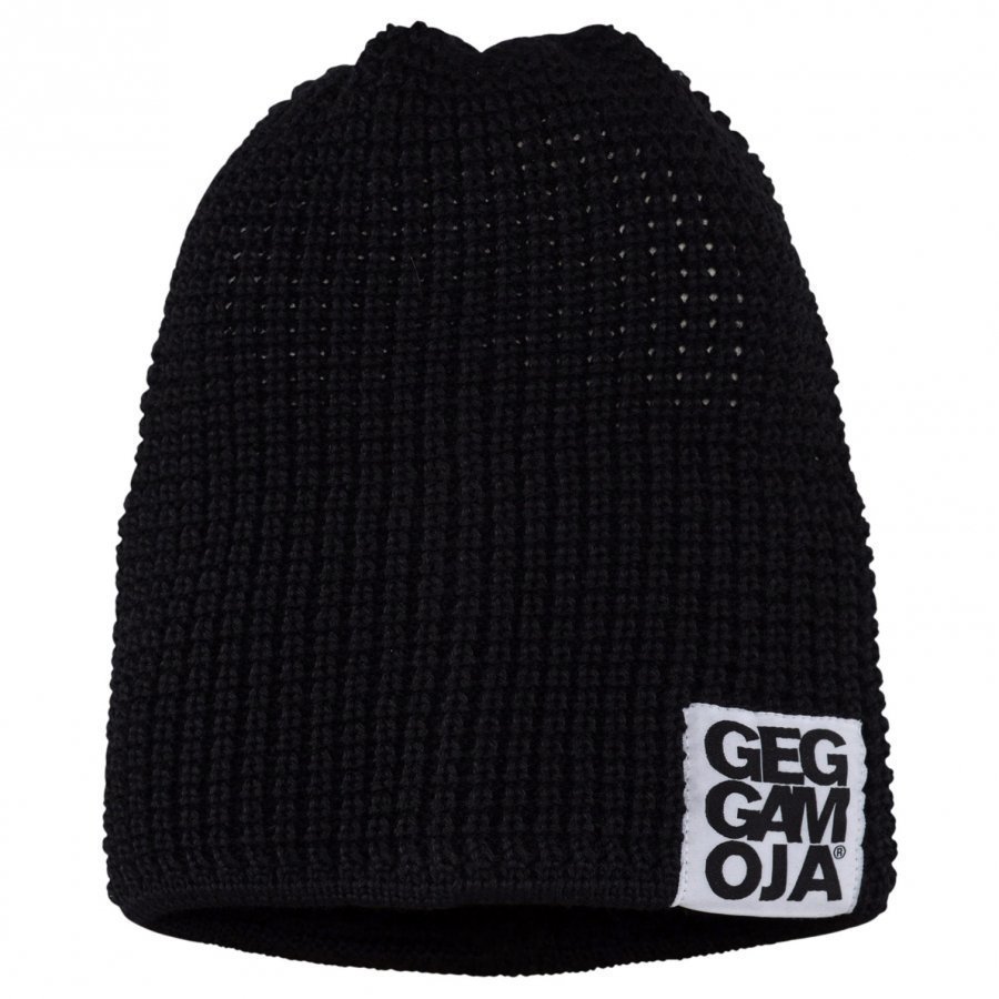 Geggamoja Knitted Beanie Black 47 0-2 Y Black Pipo