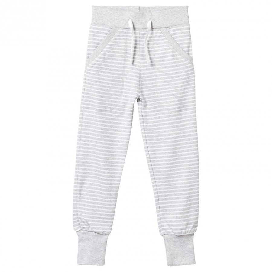 Geggamoja Long Pants Light Grey Mel/White Verryttelyhousut