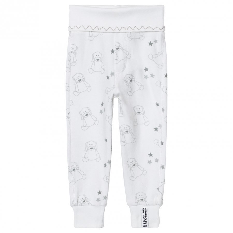 Geggamoja Organic Doddi Pants White/Grey Body