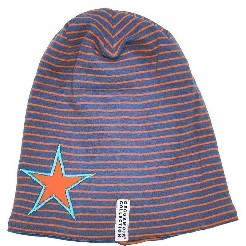 Geggamoja Pipo Star Cap Fleece Deep Blue/Orange AW14