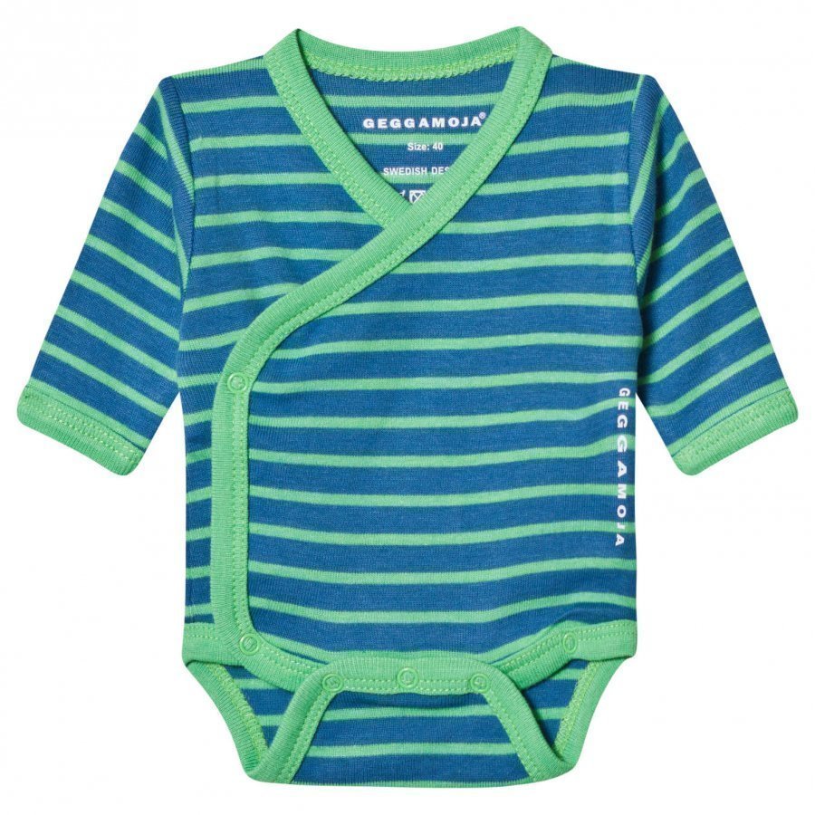 Geggamoja Premature Baby Body Marine And Green Body