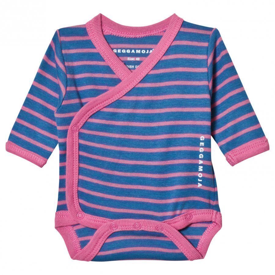 Geggamoja Premature Baby Body Marine And Pink Body