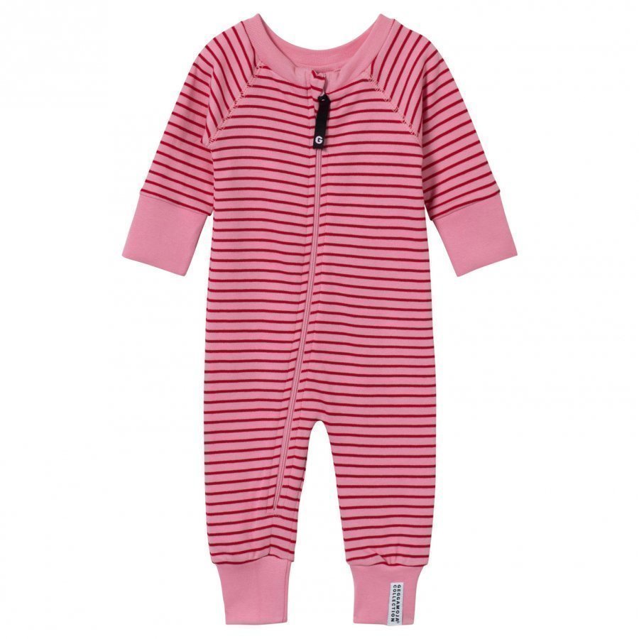 Geggamoja Pyjamas Classic Pink/Red Romper Puku