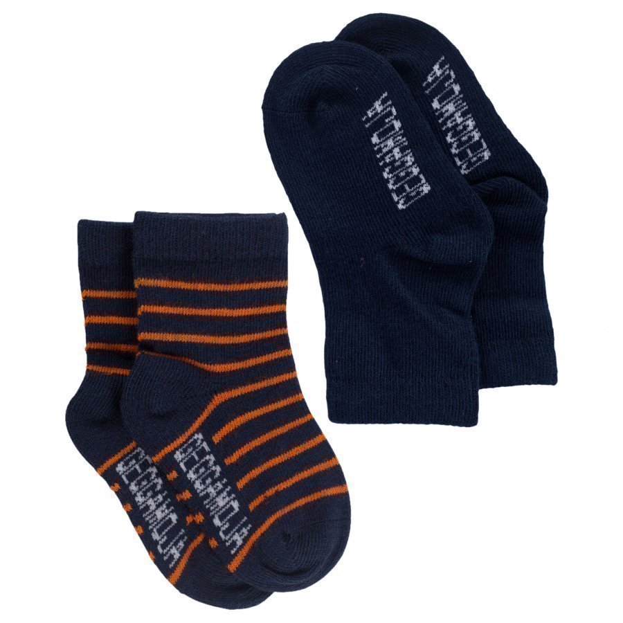 Geggamoja Socks Marine/Orange Sukat
