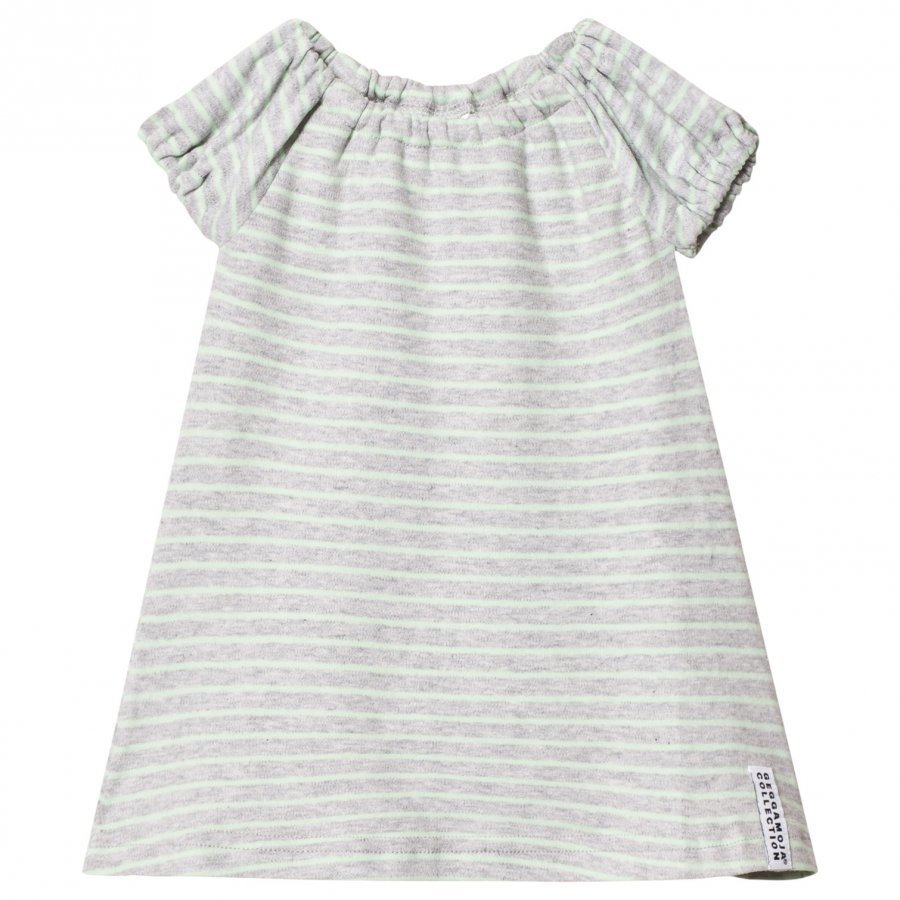 Geggamoja Summer Singoalla Dress Light Grey Melange/Mint Mekko