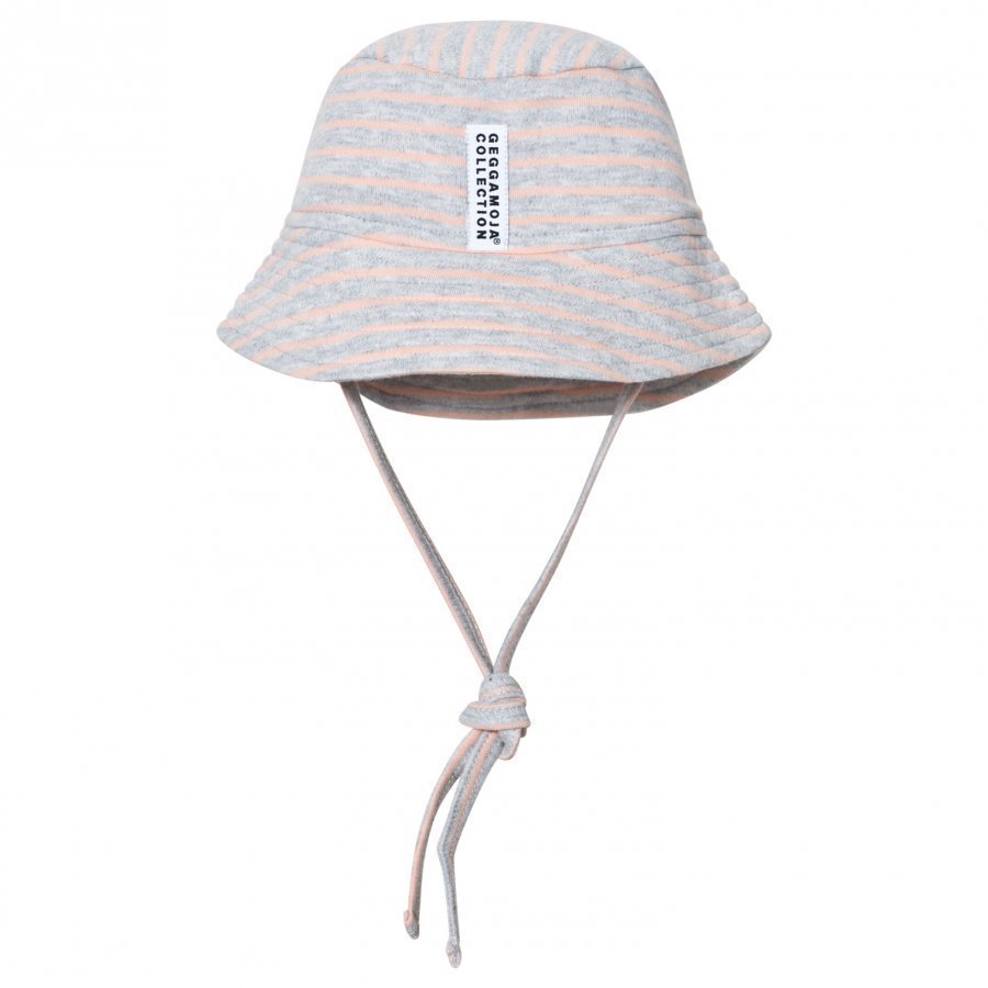 Geggamoja Sunny Hat Light Grey Melange Peach Aurinkohattu