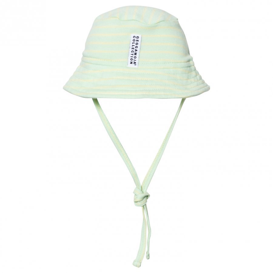 Geggamoja Sunny Hat Soft Green Yellow Aurinkohattu