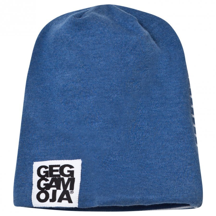 Geggamoja Two Color Hat Marin Melange/White Pipo