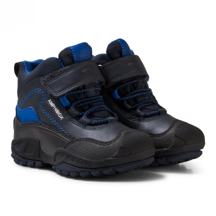 Geox Navy And Royal Blue Jr New Savage Abx Waterproof Boots Vaellussaappaat