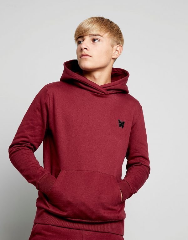 Good For Nothing Essential Fleece Hoodie Maroon / Black