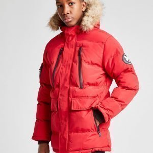 Good For Nothing Fur Parka Jacket Punainen