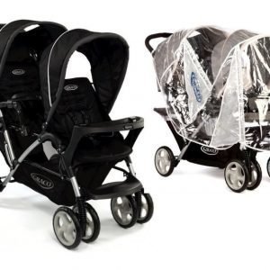 Graco Kaksosten matkarattaat Stadium Duo Sport Luxe + Sadesuoja Paketti