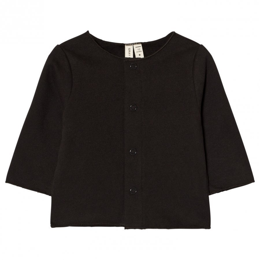 Gray Label Baby Cardigan Nearly Black Neuletakki