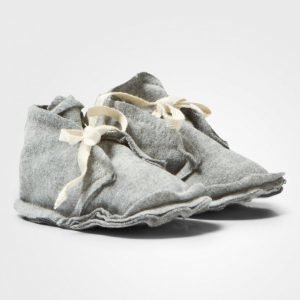 Gray Label Baby Raw Edged Booties Grey Melange Vauvan Tossut