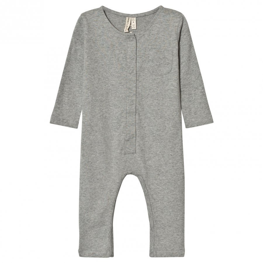 Gray Label Long Sleeve Playsuit Grey Melange Potkupuku