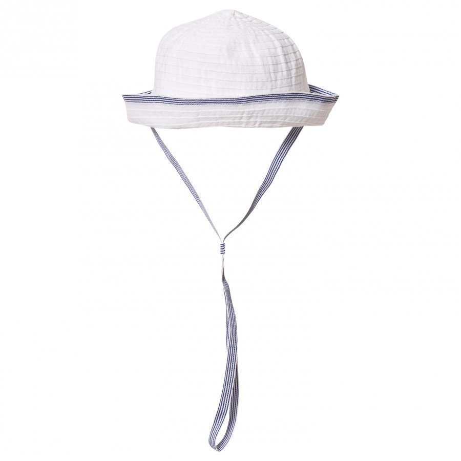 Grevi Navy And White Sailor Stripe Ribbon Sun Hat Aurinkohattu