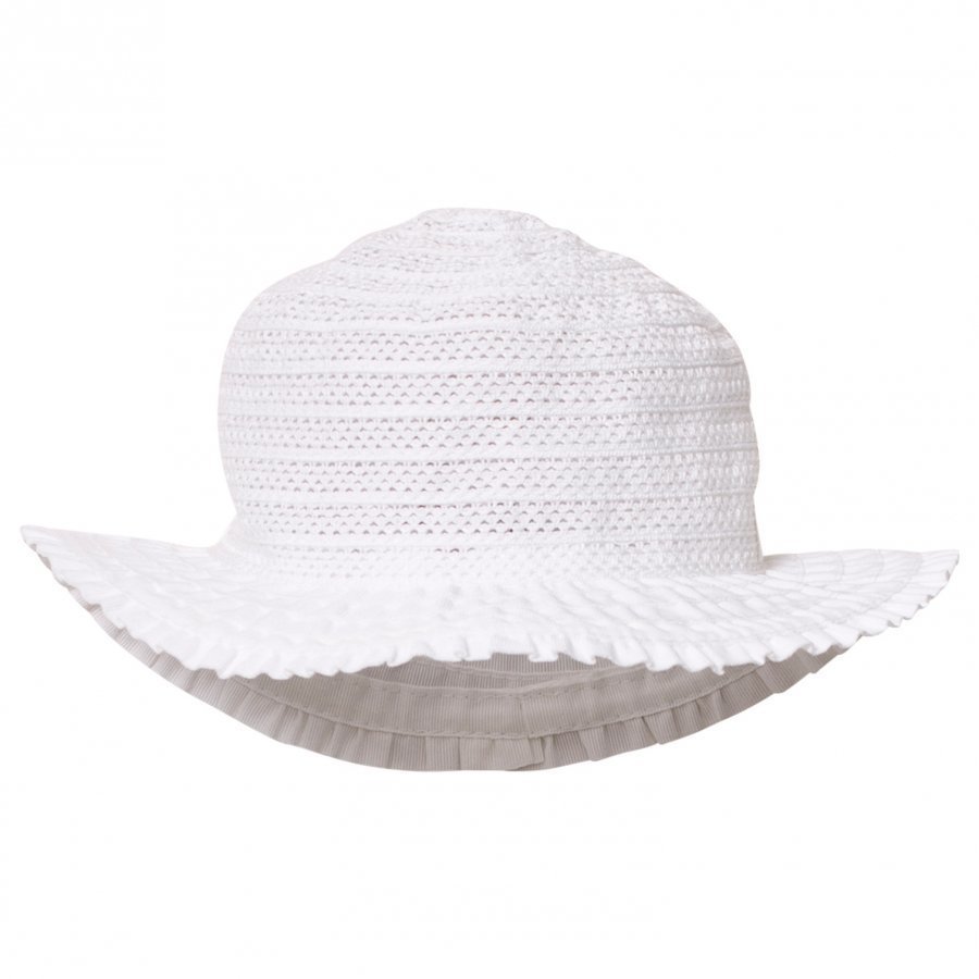 Grevi White Tiered And Broderie Anglaise Sun Hat Aurinkohattu