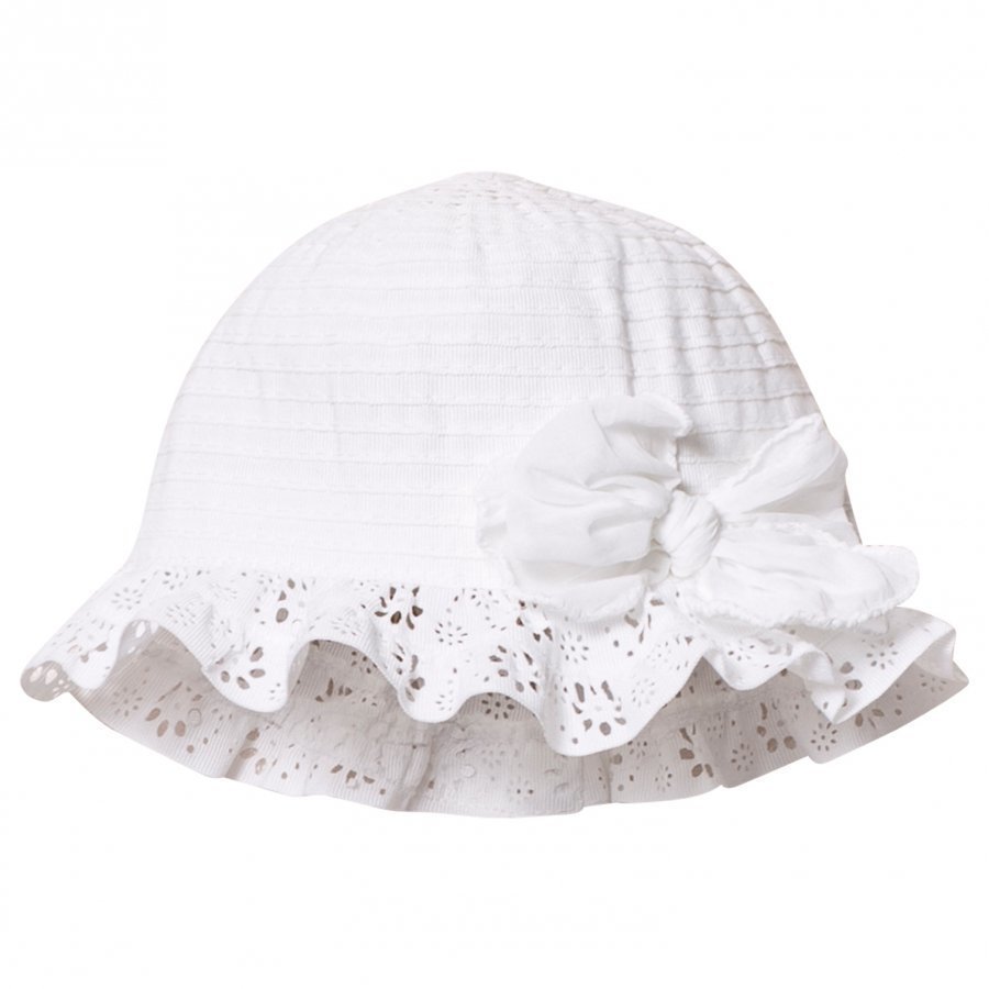 Grevi White Tiered And Broderie Anglaise Sun Hat Aurinkohattu