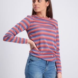 Grunt Annelise Longsleeve Tee T-Paita Vaaleanpunainen