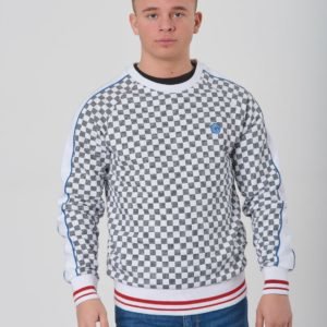 Grunt Charlie Crew Sweat Neule Valkoinen